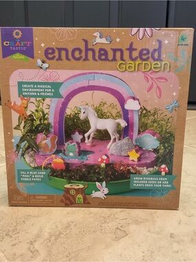 Craft tastic Nature Enchanted Garden Unicorn crafting -Pink & Purple NWOT Age 4+